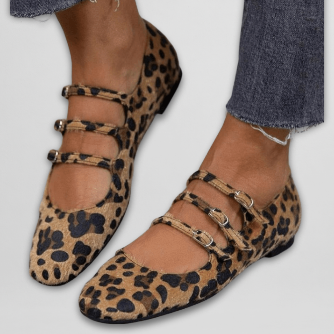 Gesche - Animal Print Ballerina Flats
