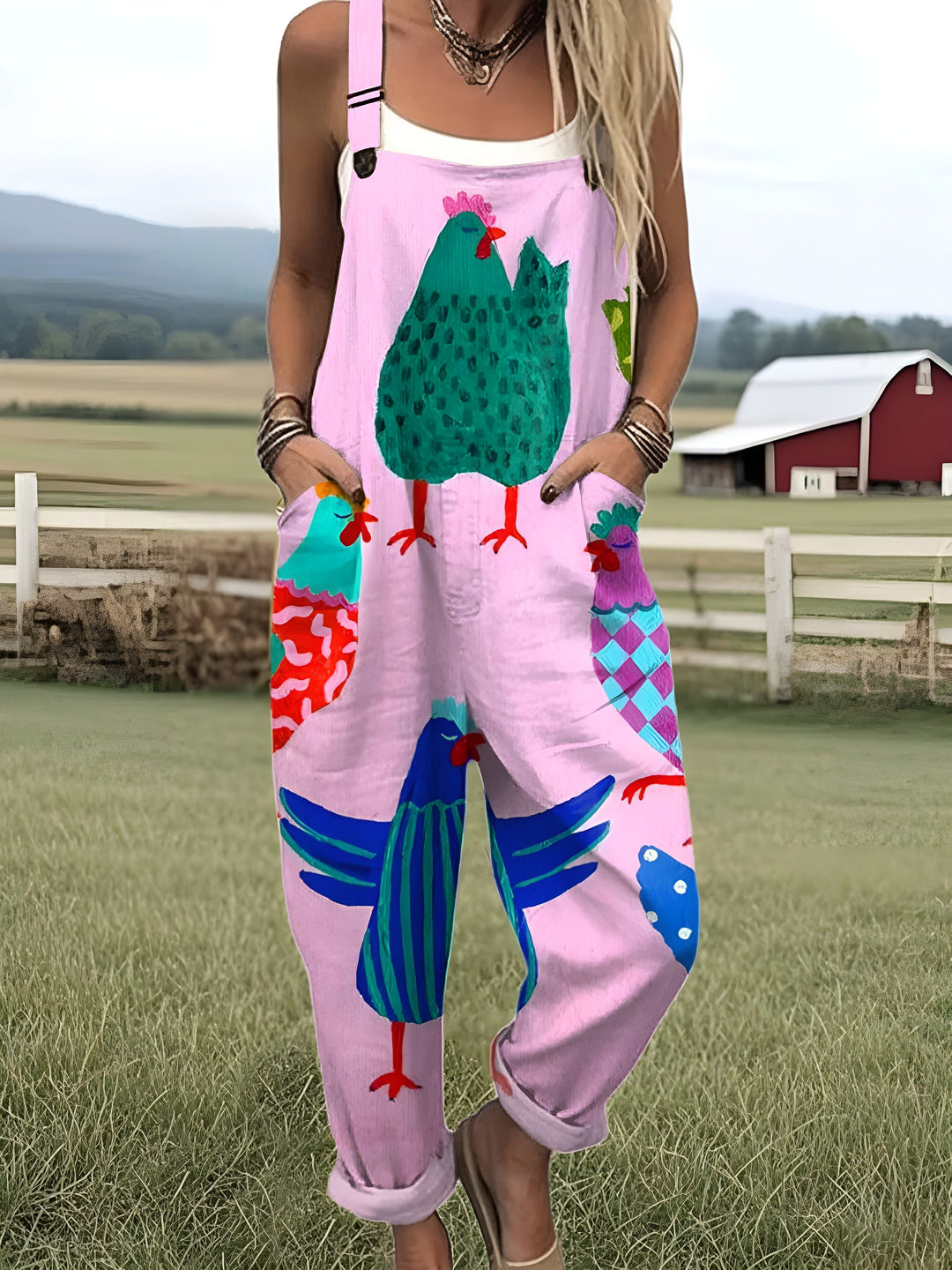 Vérane - Pink Printed Jumpsuit