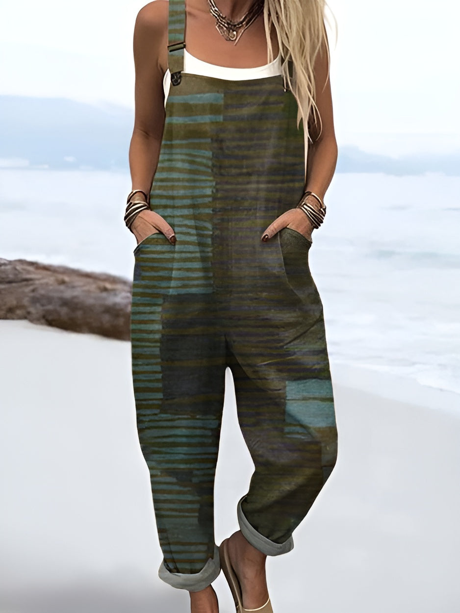 Ysée - Casual Striped Summer Overalls