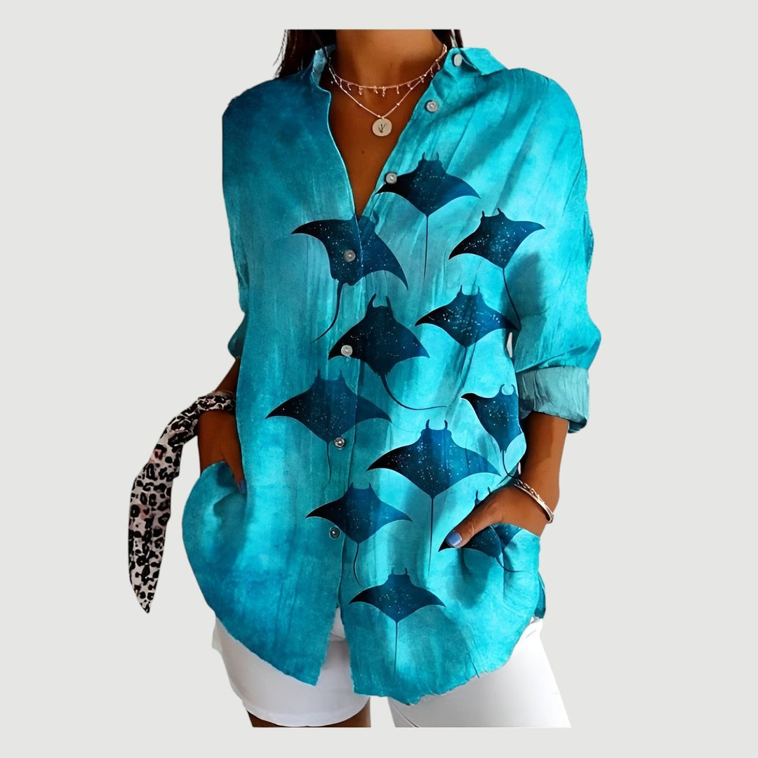 Yrsa - Blouse With Colorful Design