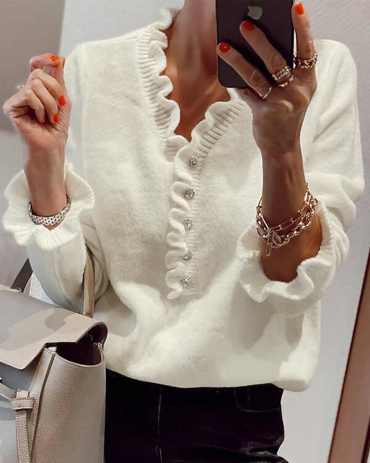 Ksenja - Wrinkled Button-up Blouse