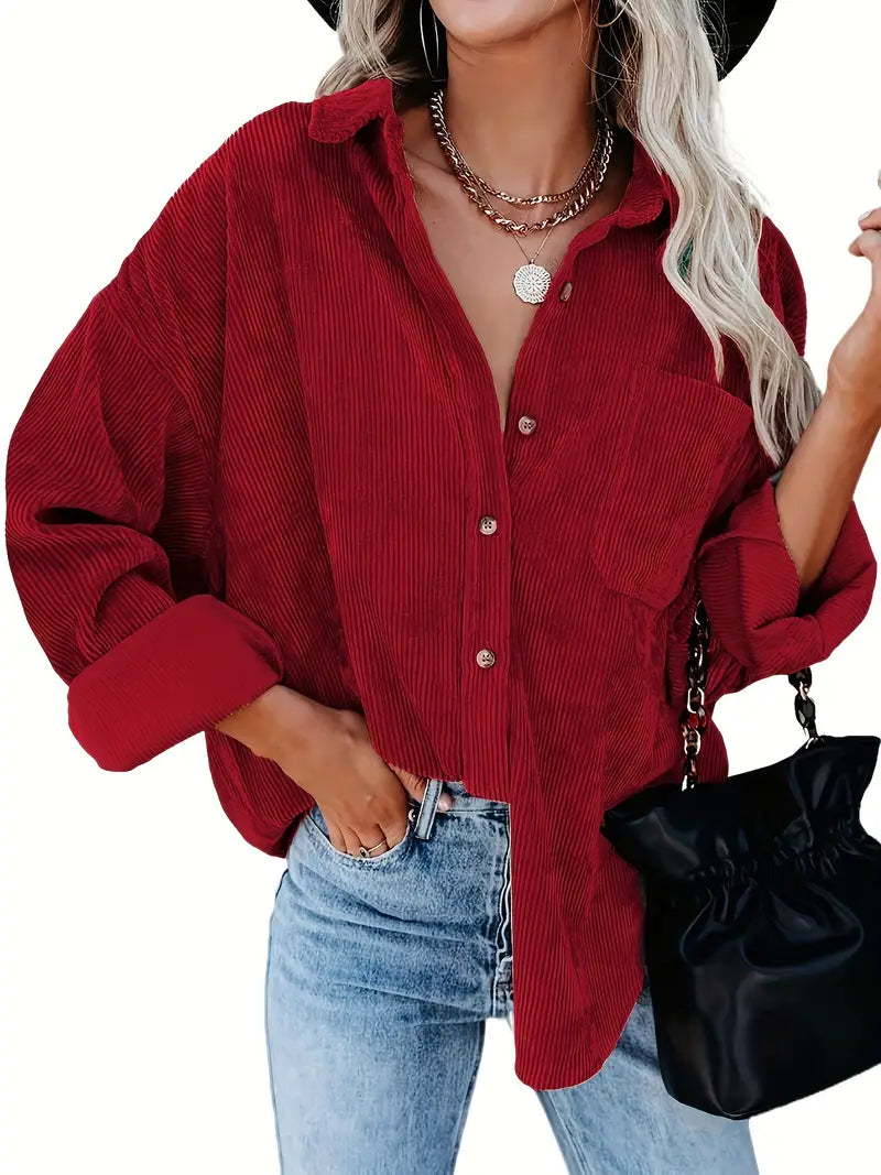 Irmela - Long Sleeve Button Shirt