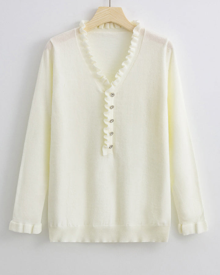 Ksenja - Wrinkled Button-up Blouse