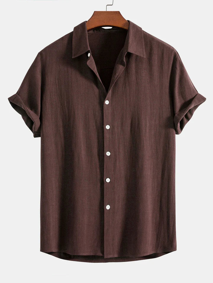 Booker - Linen Blend Shirt With Straight Trouser