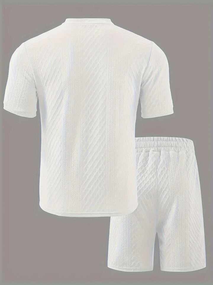 Reginald - Textured Pattern Two Piece Set