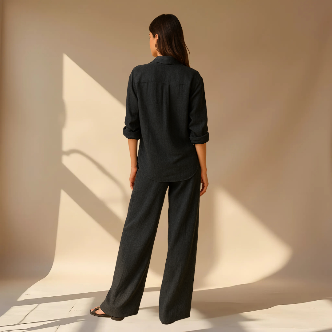 Ashleigh - Shirt And Pants 2-Piece Set