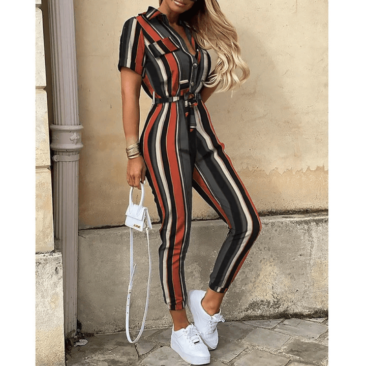 Hallie - Women's Elegant Stylish Jumpsuit with Belt