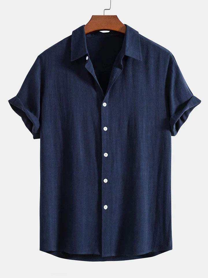 Booker - Linen Blend Shirt With Straight Trouser