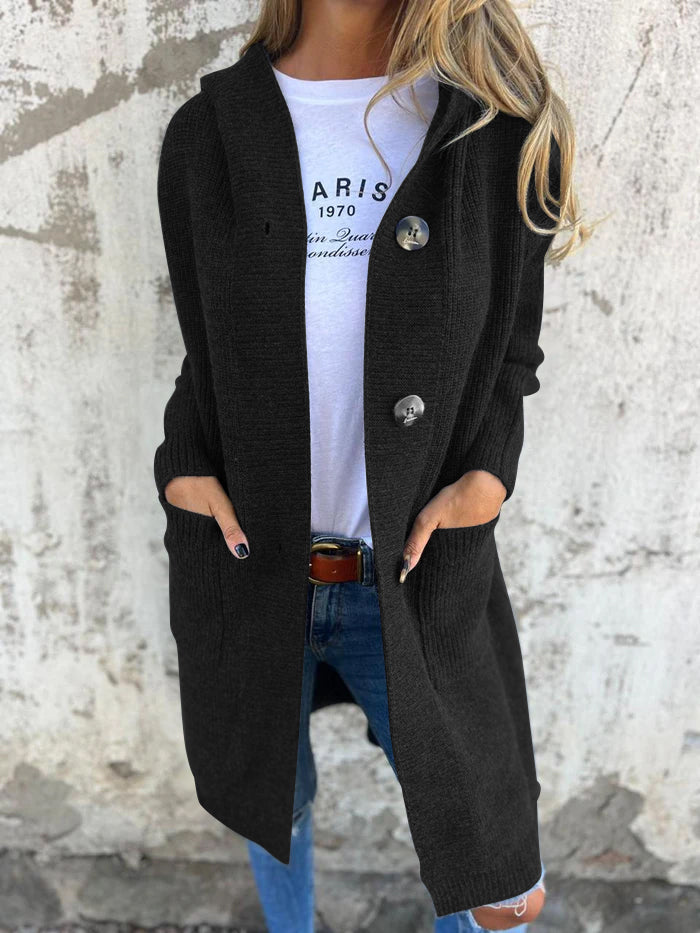 Kaitlin - Elegant Long Knitted Cardigan