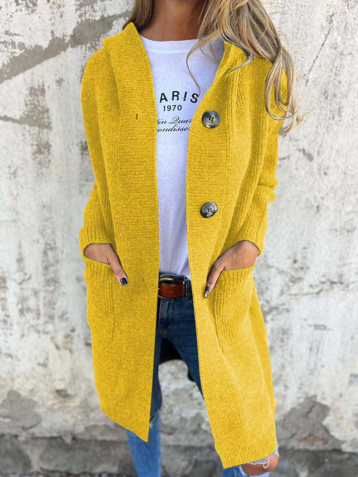 Kaitlin - Elegant Long Knitted Cardigan