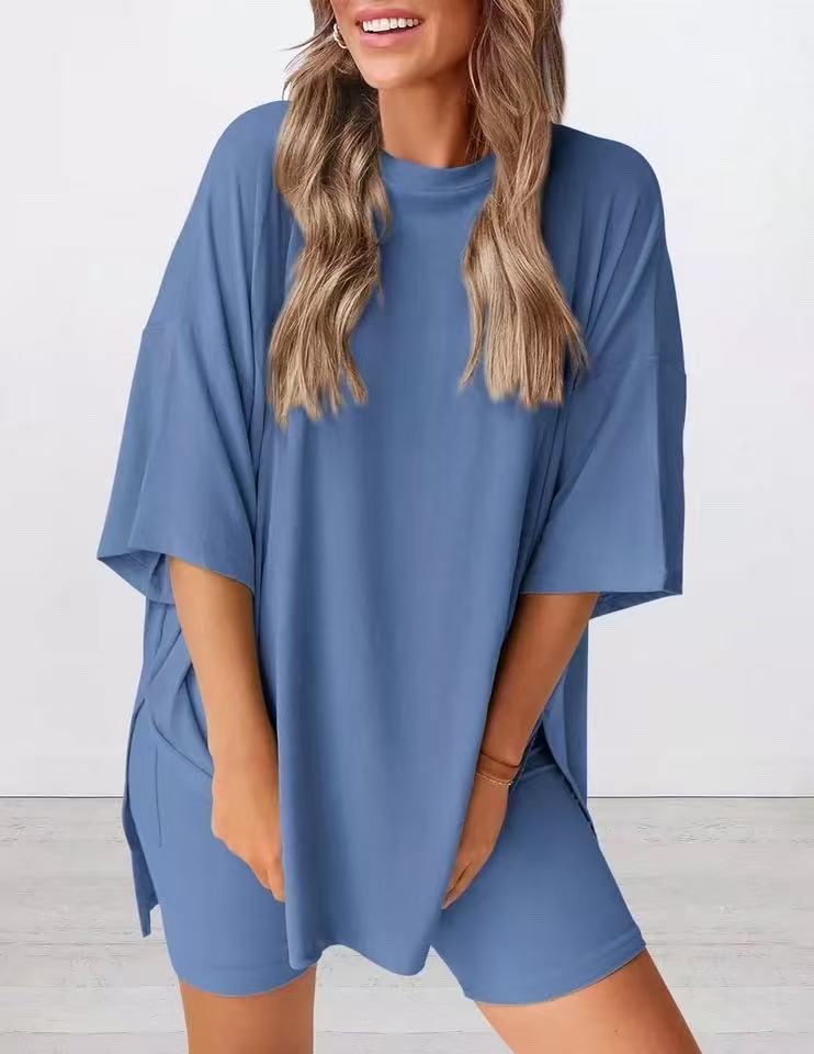 Rikke - Short Sleeve Two Piece Set