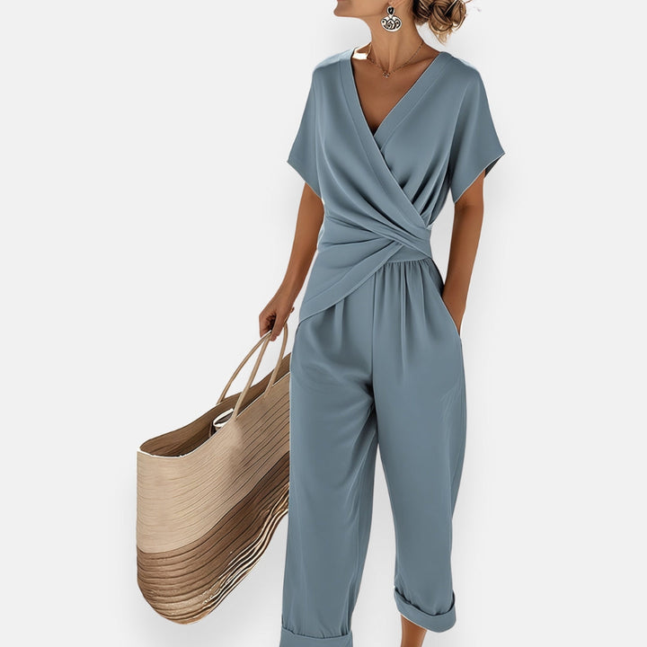 LICUI | Draped Knot Jumpsuit