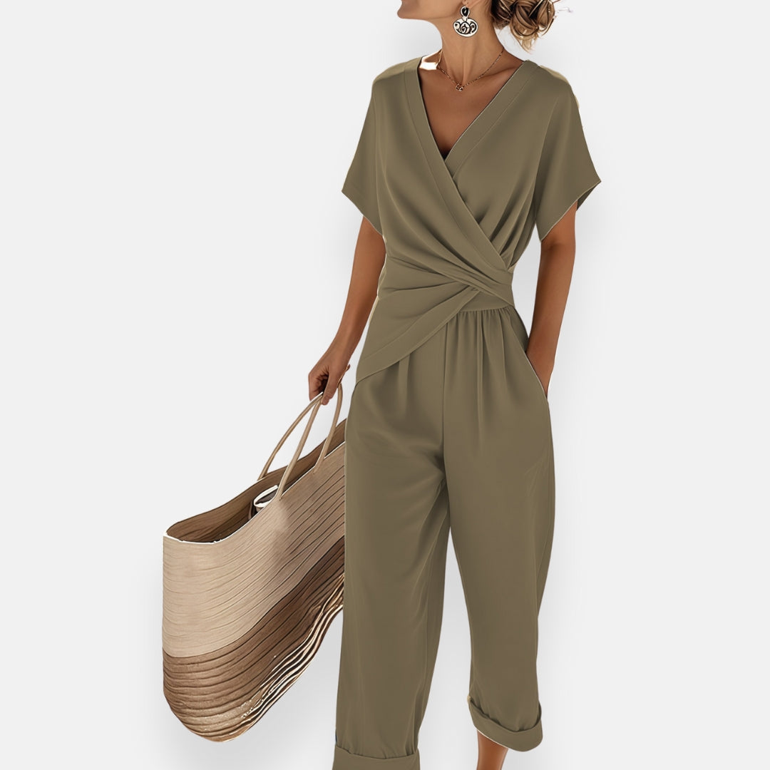 LICUI | Draped Knot Jumpsuit