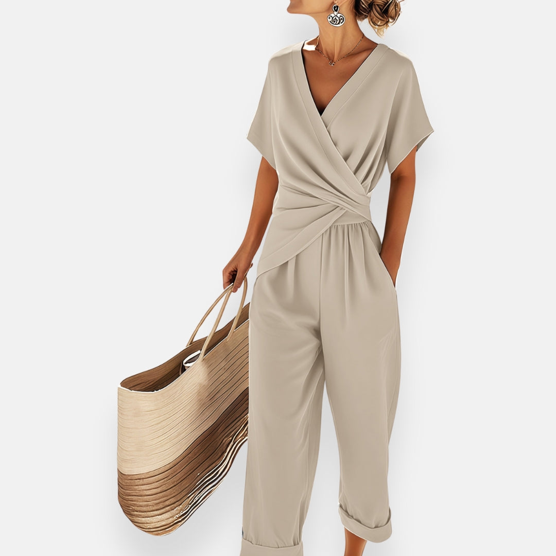 LICUI | Draped Knot Jumpsuit