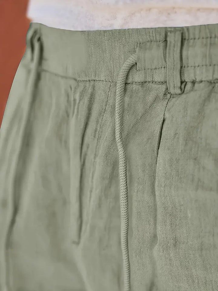 Nichols - Linen Loose Fit Drawstring Pant