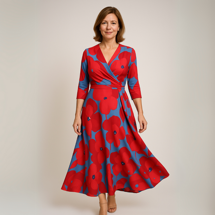 Justina - Luxury Floral Dress
