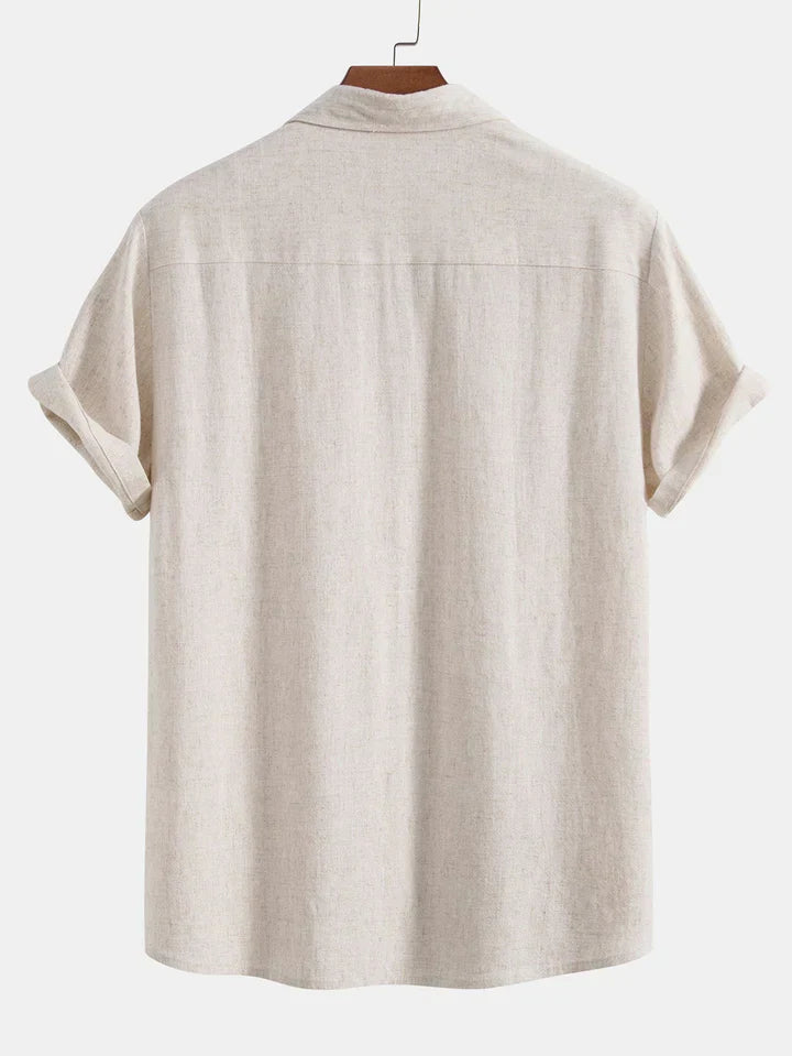 Booker - Linen Blend Shirt With Straight Trouser