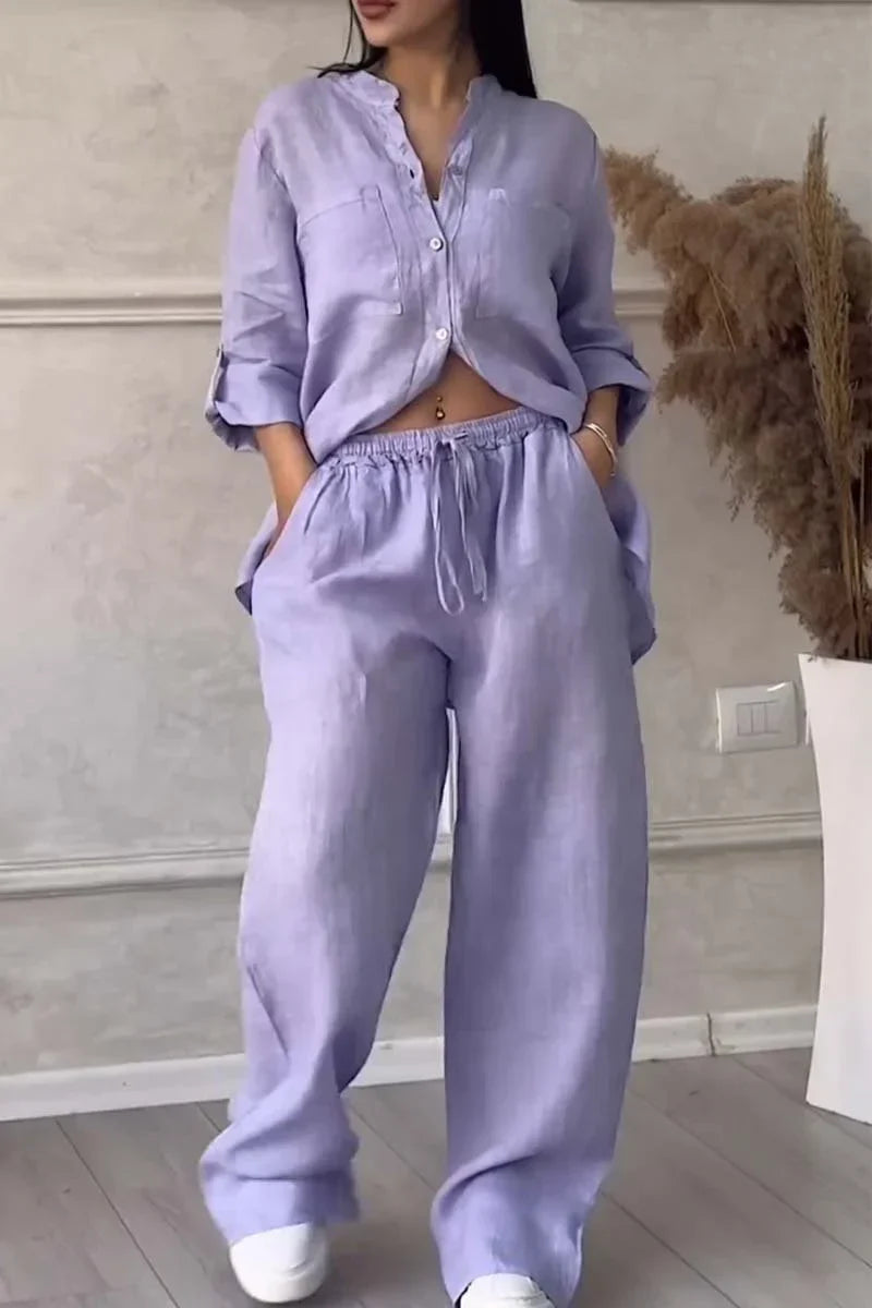 Arielle - Cotton Linen Two Piece Set