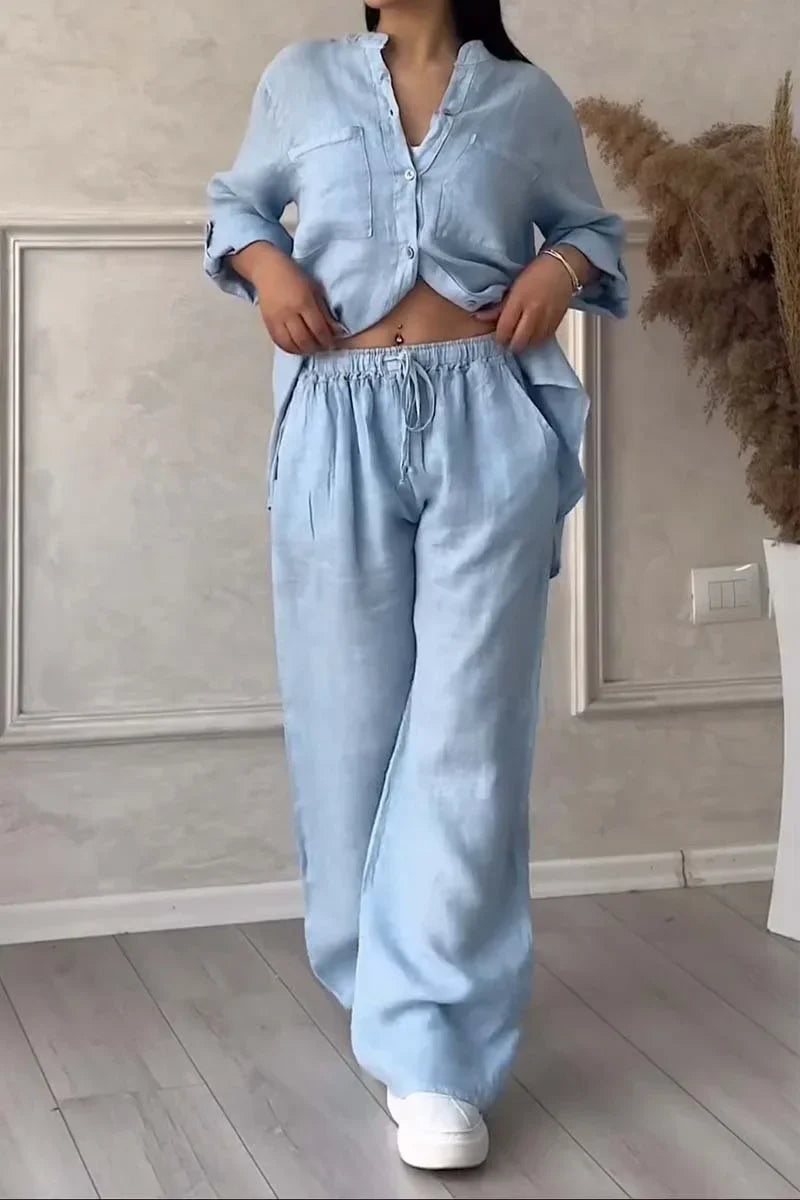Arielle - Cotton Linen Two Piece Set