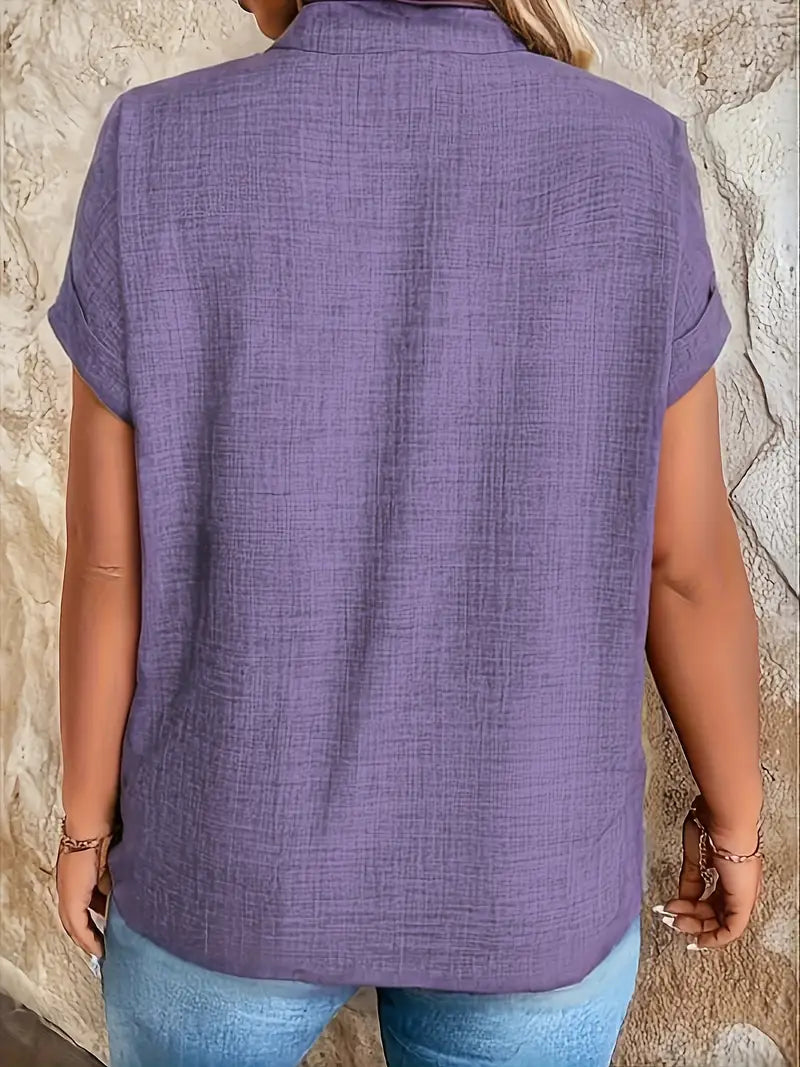 Rosabelle - Casual V Neck Blouse