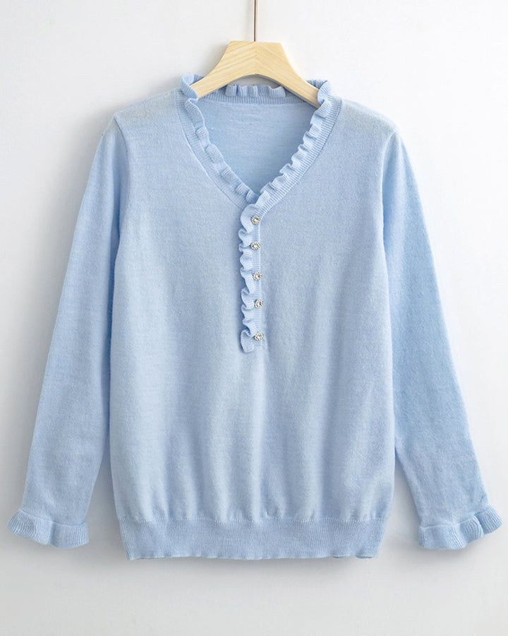 Ksenja - Wrinkled Button-up Blouse