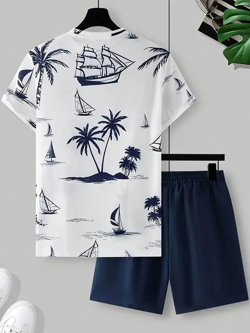 Barea - Elegant Summer Two Piece Printed Set