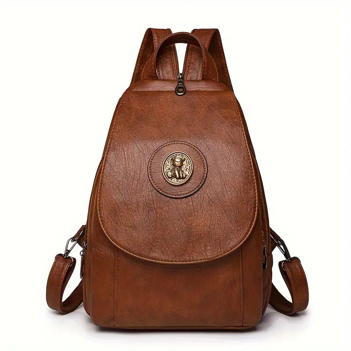 Mira’s Adjustable Retro Denim Backpack