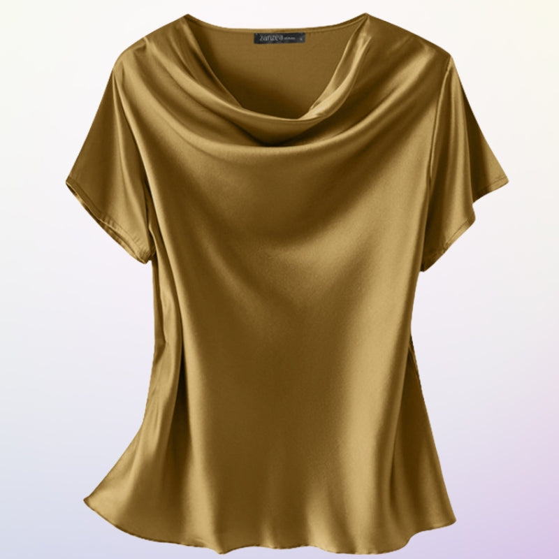 Smaro - Casual Short Sleeve Blouse With O Neck