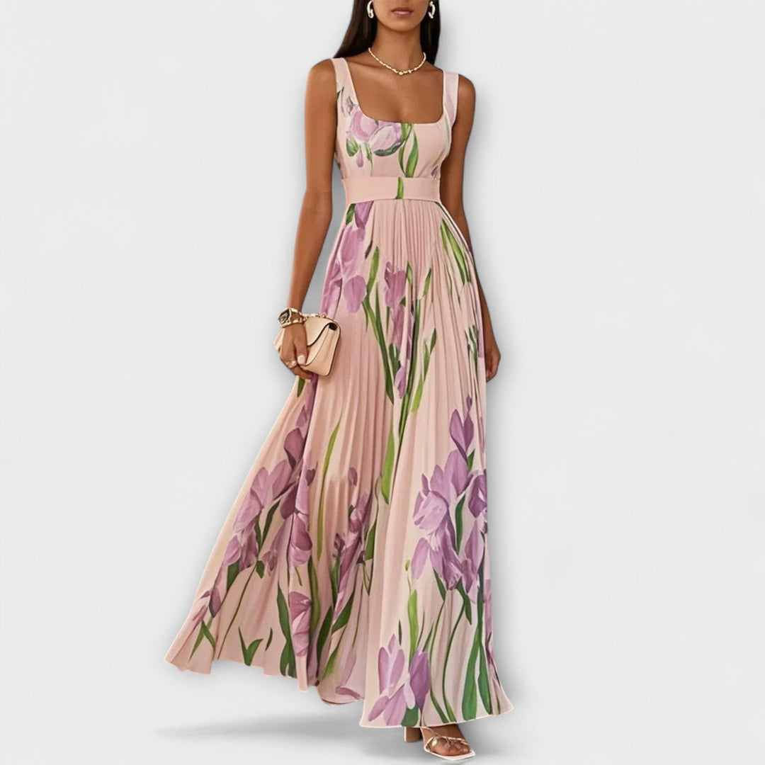 Tressa - Stylish Sleeveless Floral Dress