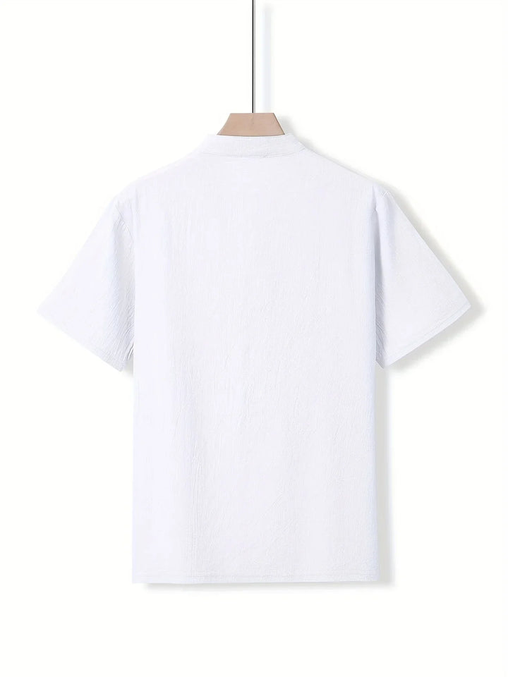 Markos - Casual Short Sleeve Shirt With Button