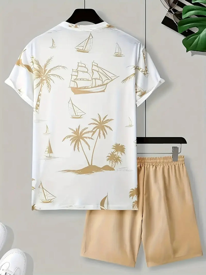 Barea - Elegant Summer Two Piece Printed Set