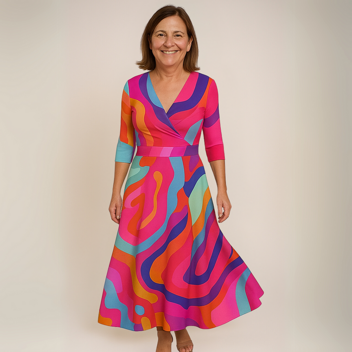 Justina - Luxury Floral Dress