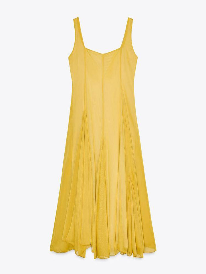 Solmaz - Casual Long Dress With Straps