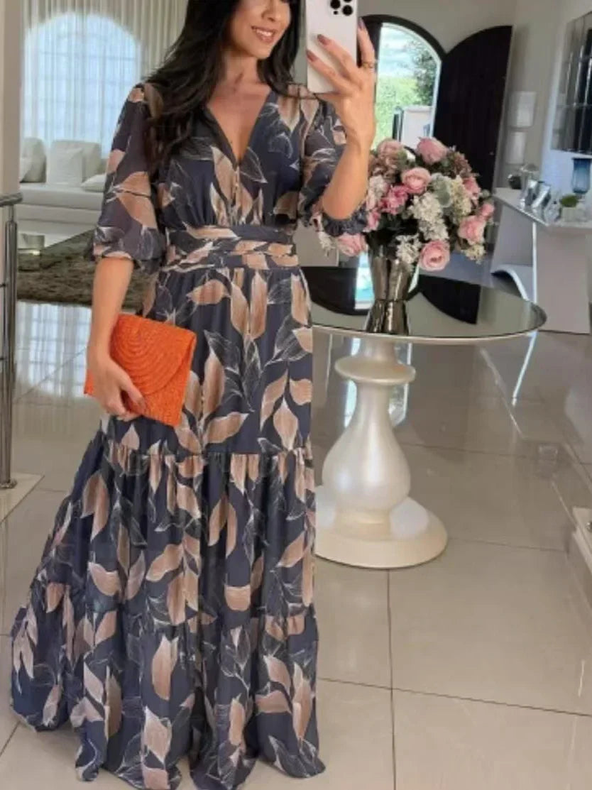 Lella - Stylish Floral Maxi Dress