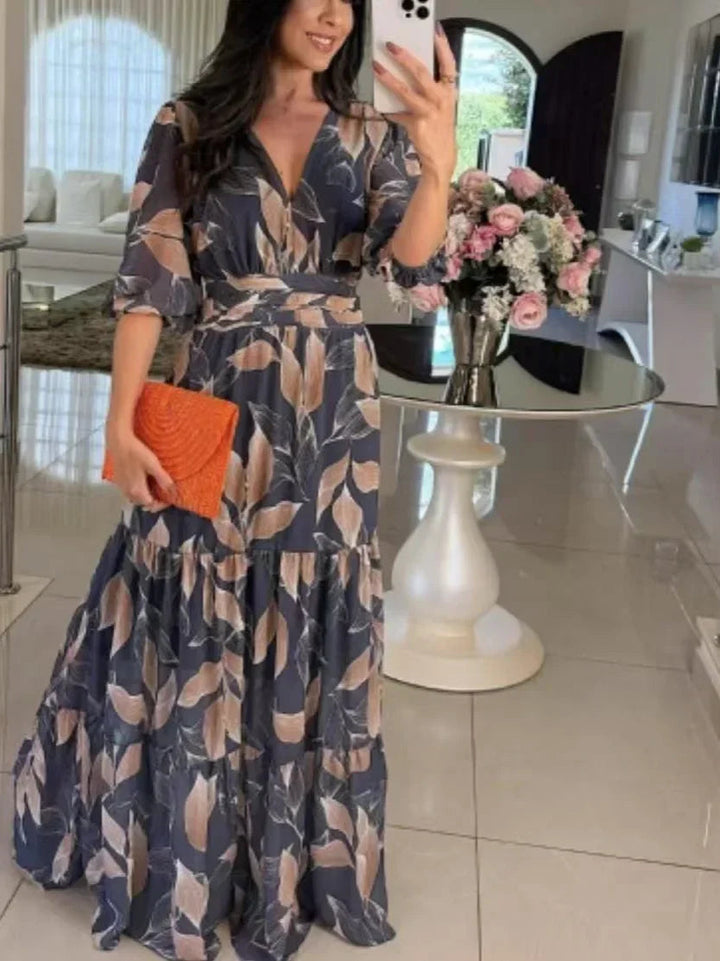 Lella - Stylish Floral Maxi Dress