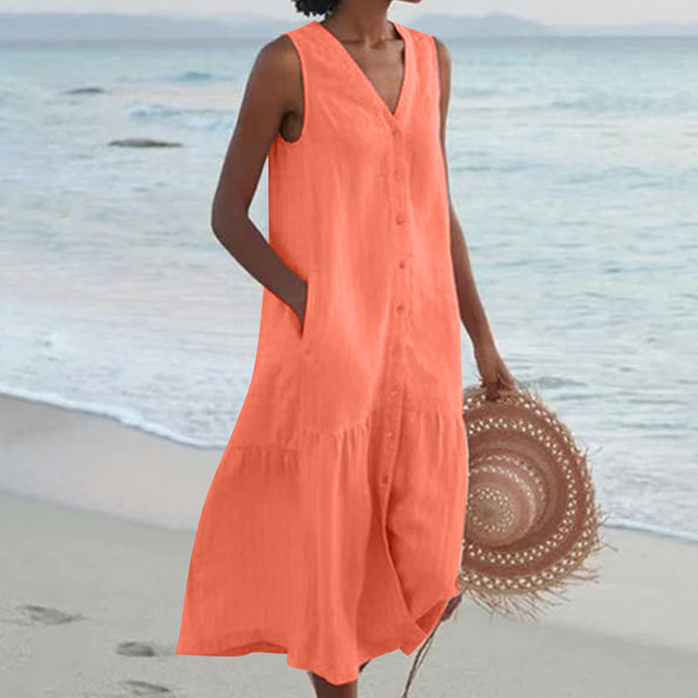 Maira - Summer V Neck Dress