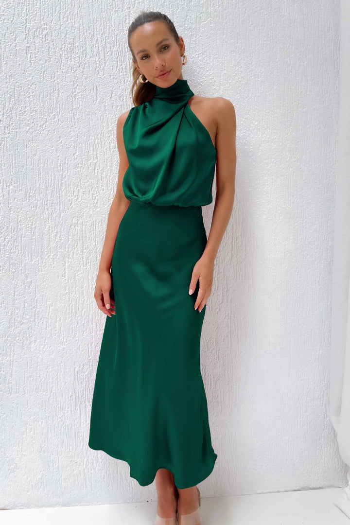 Lydia - Long Dress With Halter Neck