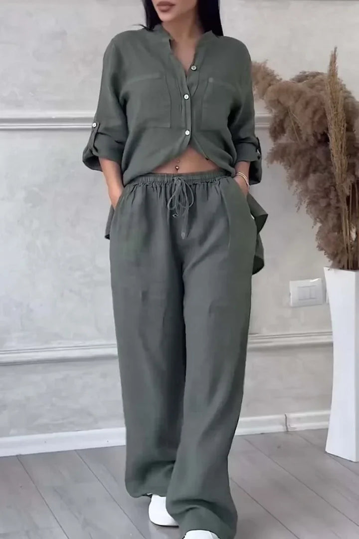 Arielle - Cotton Linen Two Piece Set