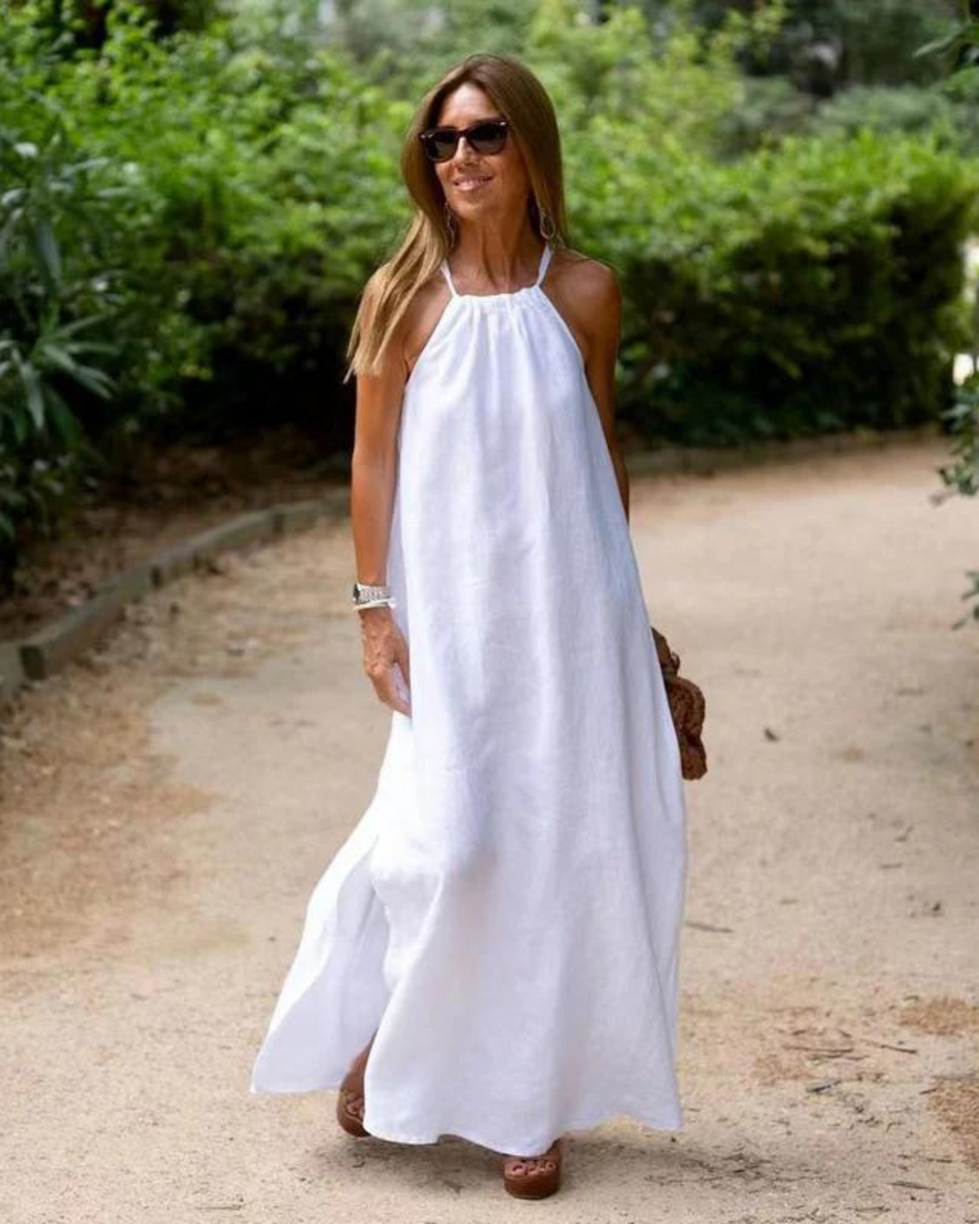 Galilea - Linen Blend Long Dress