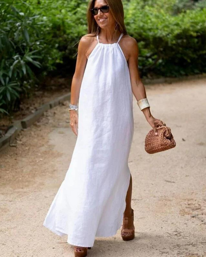 Galilea - Linen Blend Long Dress