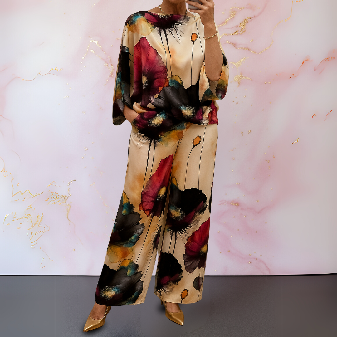 Pelaez - Elegant Printed Two Piece Set