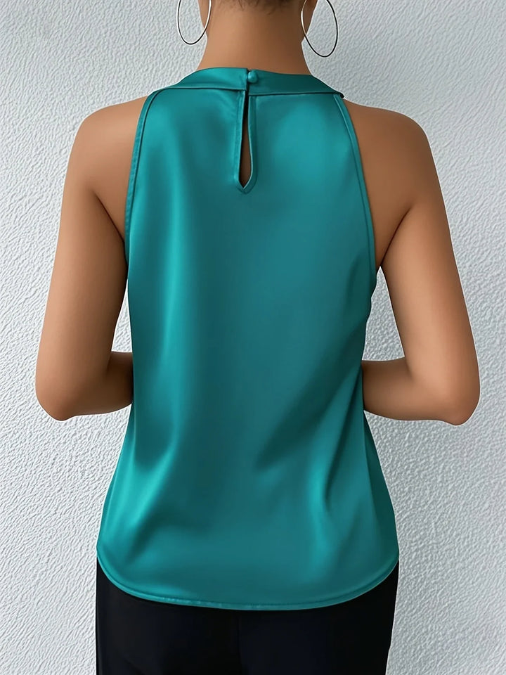 Cerys - Elegant Sleeveless Polyester Blouse