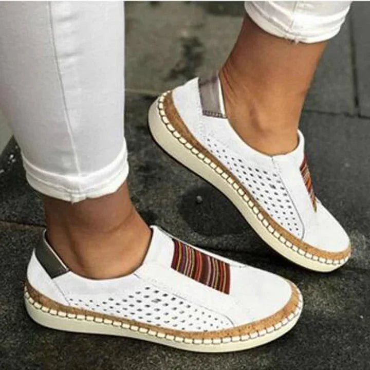 Emelina - Vintage Denim Slip On Orthopedic Shoes