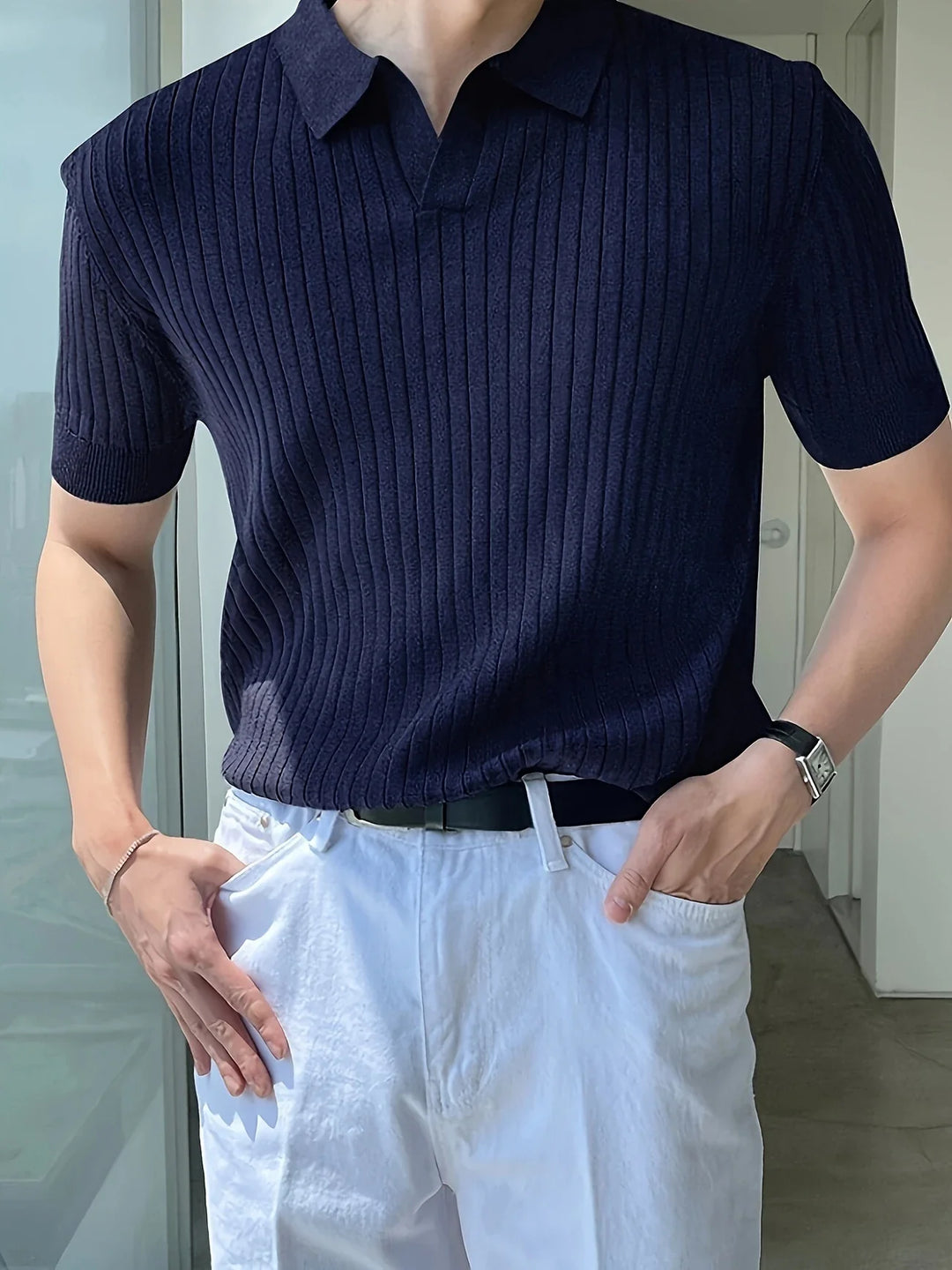 Avgustin - Casual Short Sleeve Polo Shirt