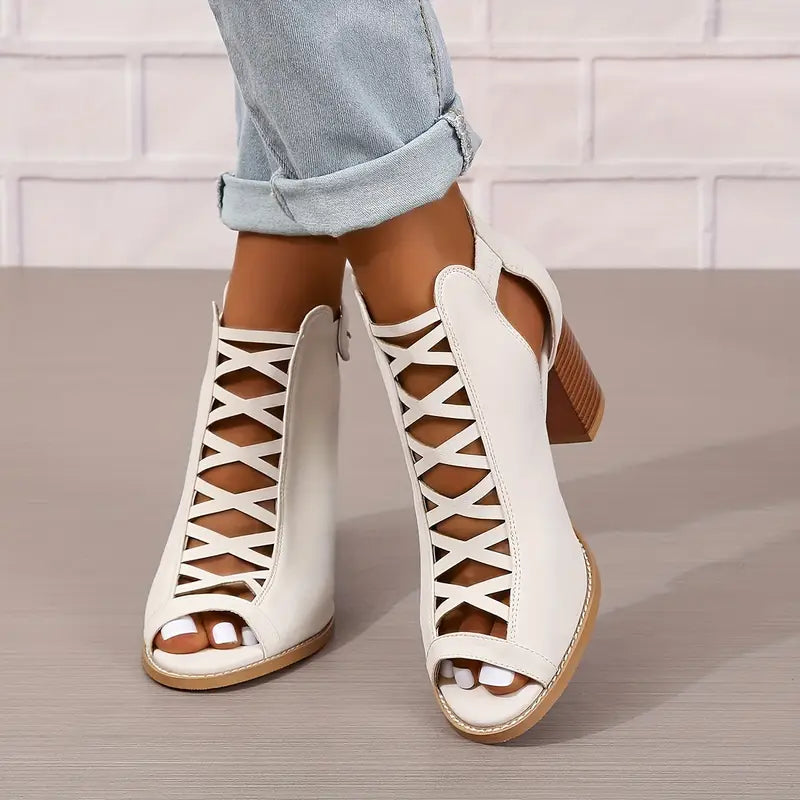 Ruzilya - Elegant Chunky Heel Sandals