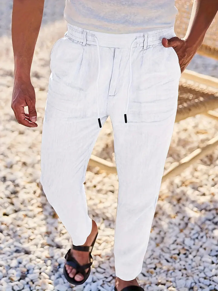 Nichols - Linen Loose Fit Drawstring Pant
