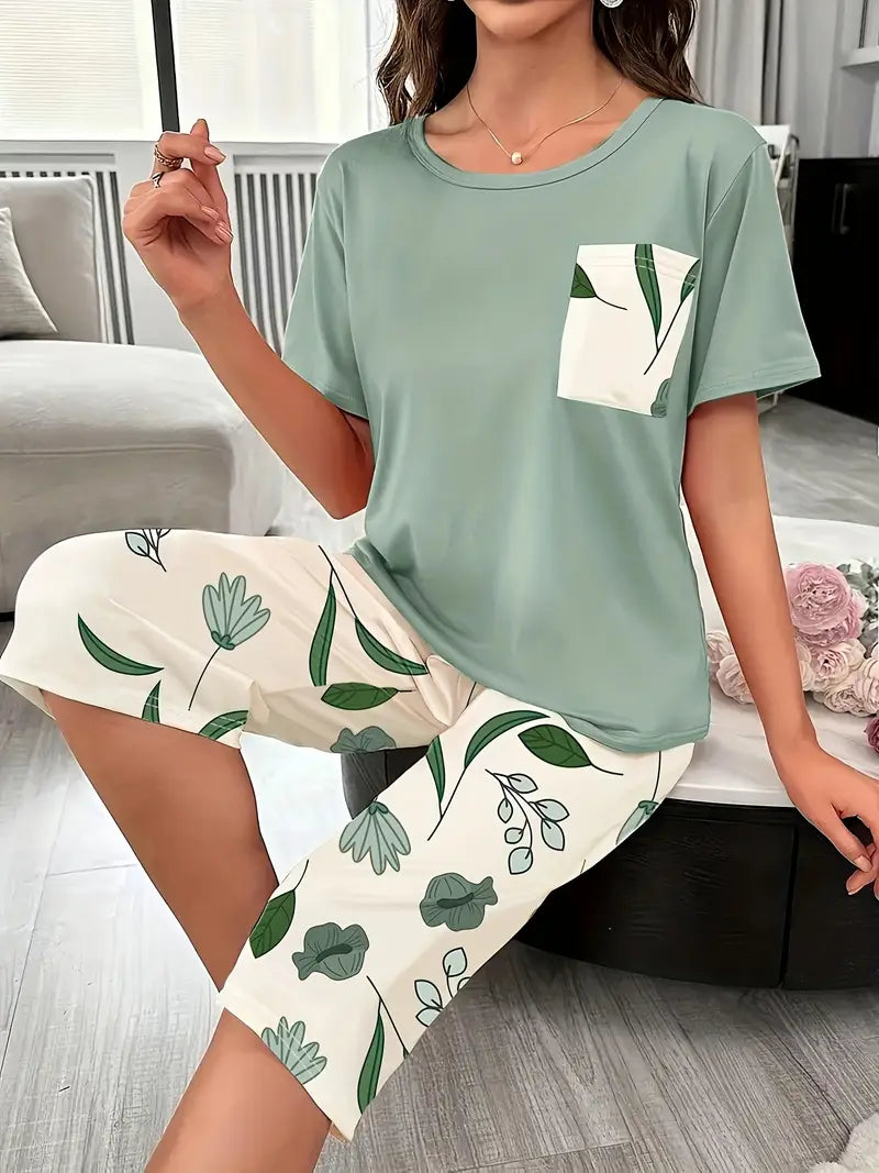 Kinsley - Comfortable Floral Print Loungewear Set
