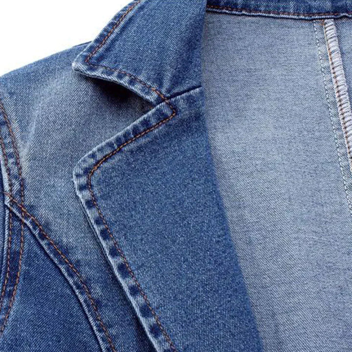 Bogumiła - Stylish Denim Blazer