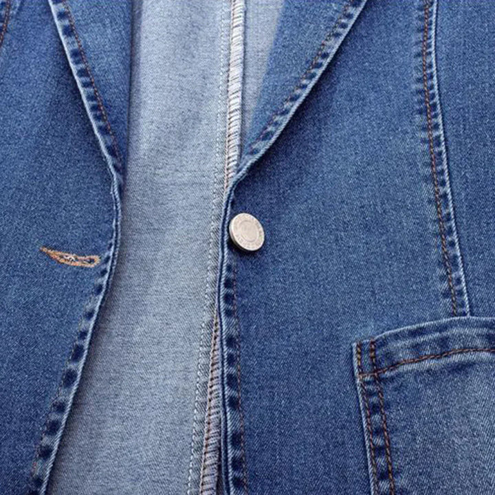 Bogumiła - Stylish Denim Blazer