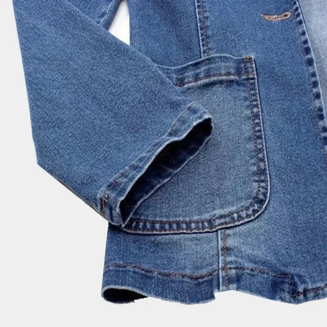 Bogumiła - Stylish Denim Blazer